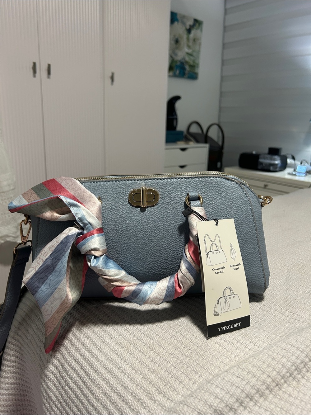 Nanette Lepore Blue Women’s Crossbody Satchel Bag